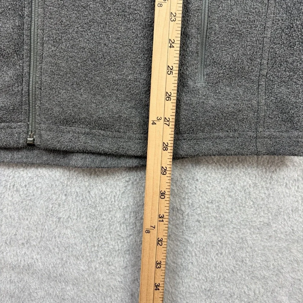Patagonia Synchilla Vest Mens Large‎ Gray Full Zip Fleece Pockets Preppy Logo
